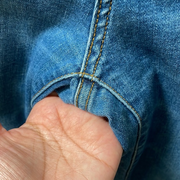 Current Elliott The High Waist Ankle Skinny Jeans Released Uneven Hem - Picture 5 of 9